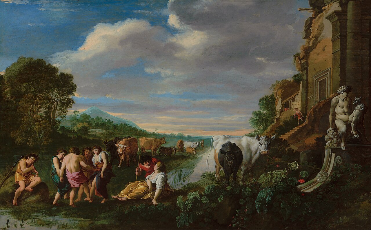 Landscape with Shepherds by Moses van Uyttenbroeck