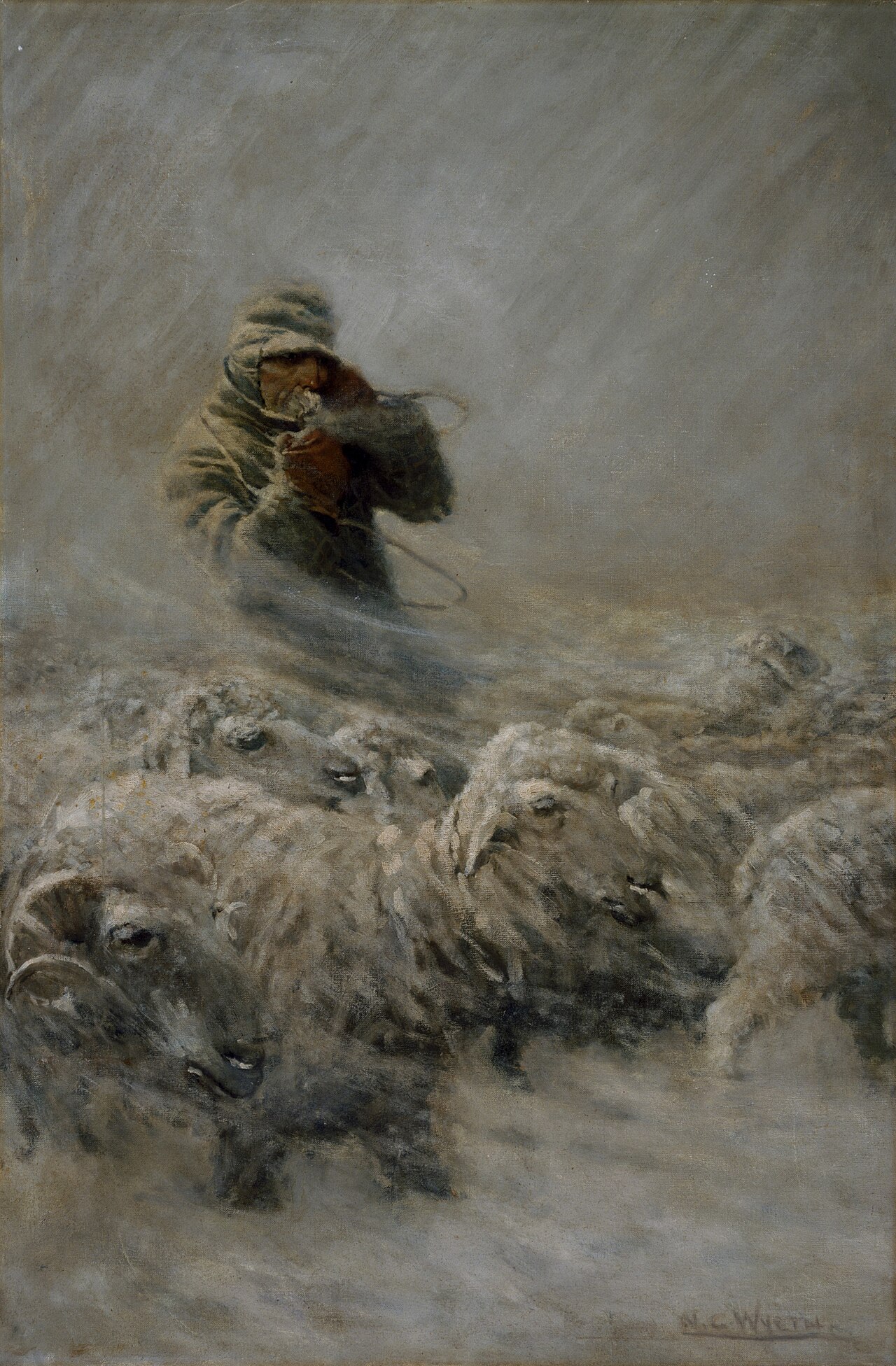 Sheep Herder by N. C. Wyeth