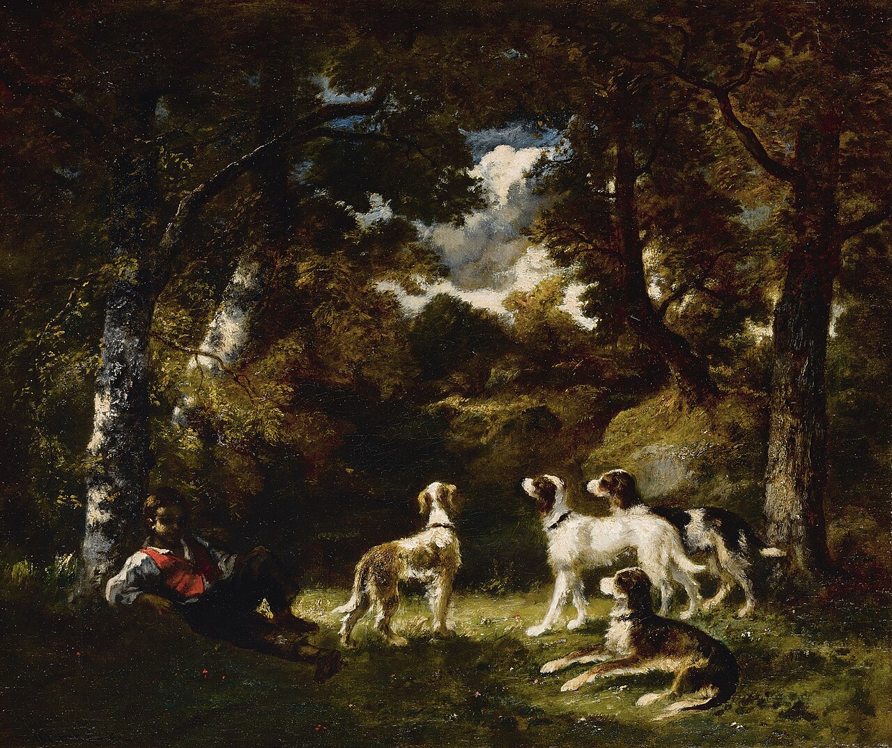 Rest From The Hunt by Narcisse Virgilio Díaz