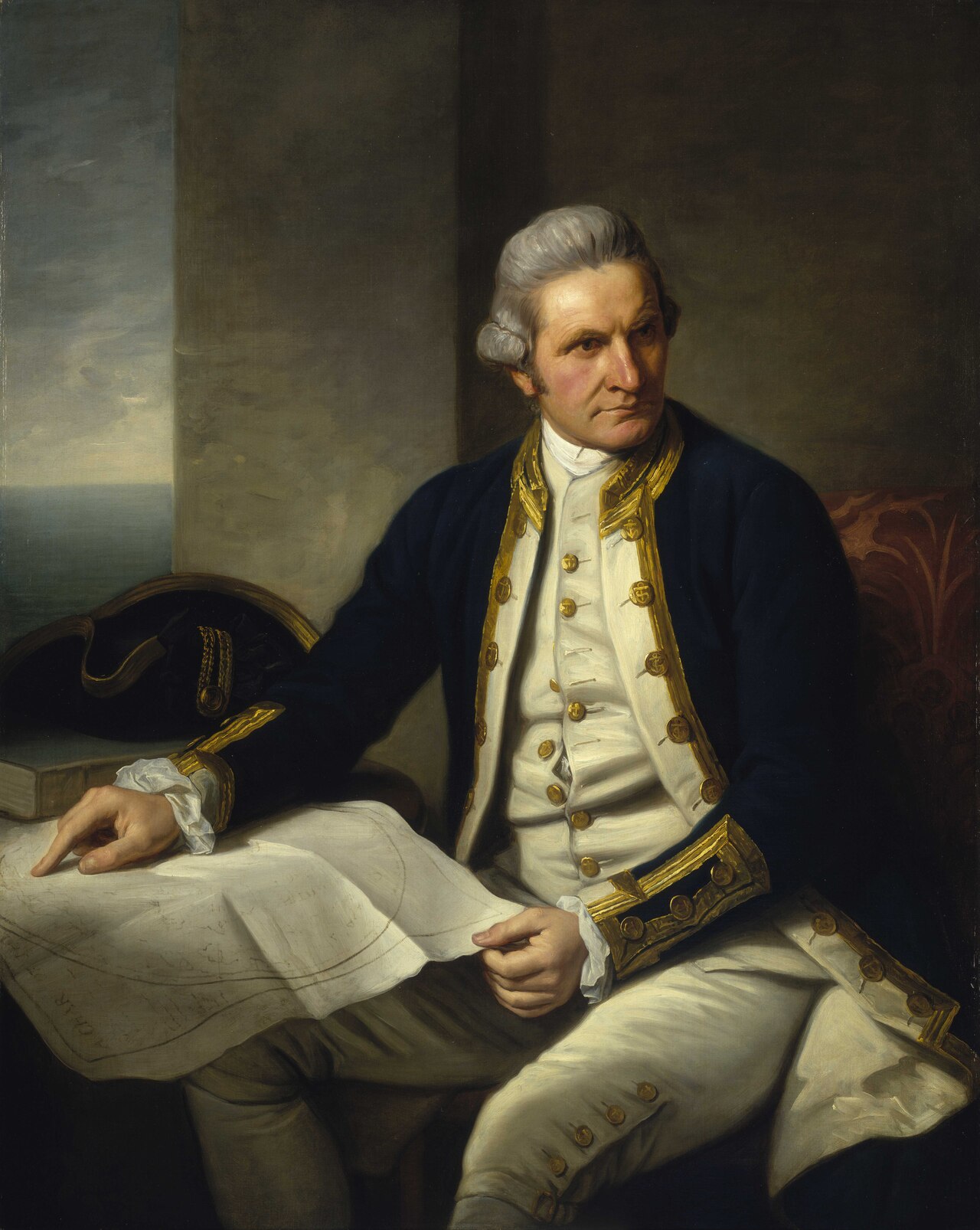 Captain James Cook, 1728-79 by Nathaniel Dance-Holland