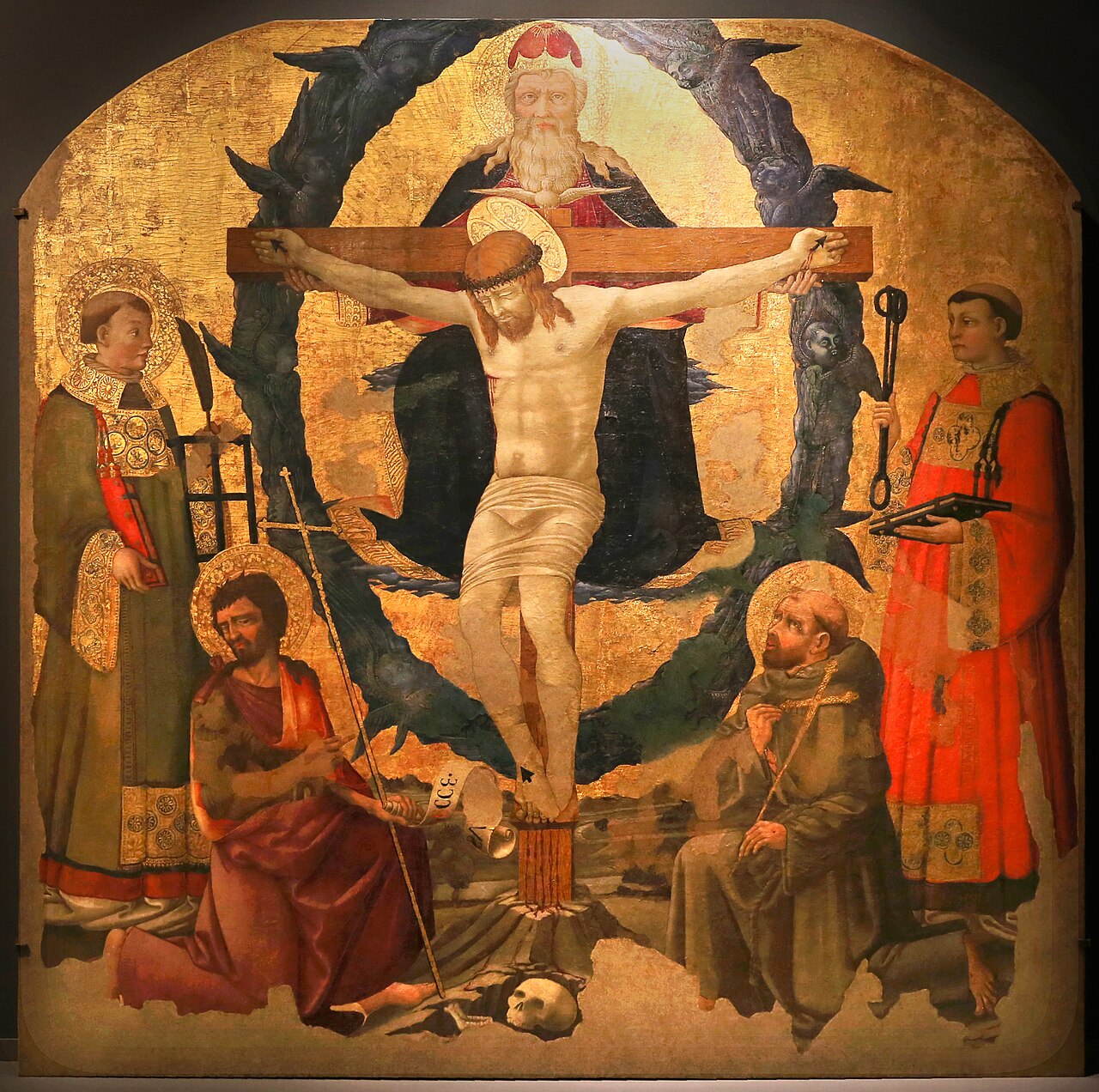 Holy Trinity and Saints by Neri di Bicci