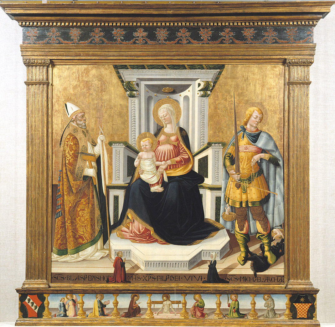 Madonna and Child with Two Saints (Bicci) by Neri di Bicci