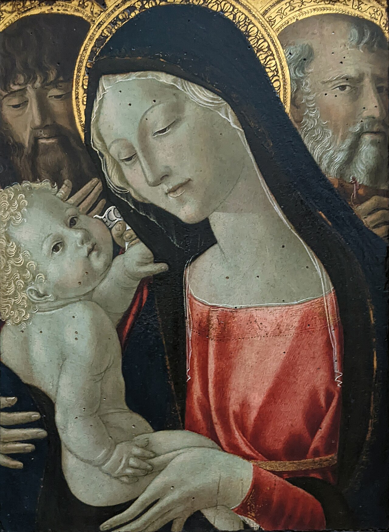 Madonna and Child with St. John the Baptist and St. Anthony by Neroccio di Bartolomeo de' Landi