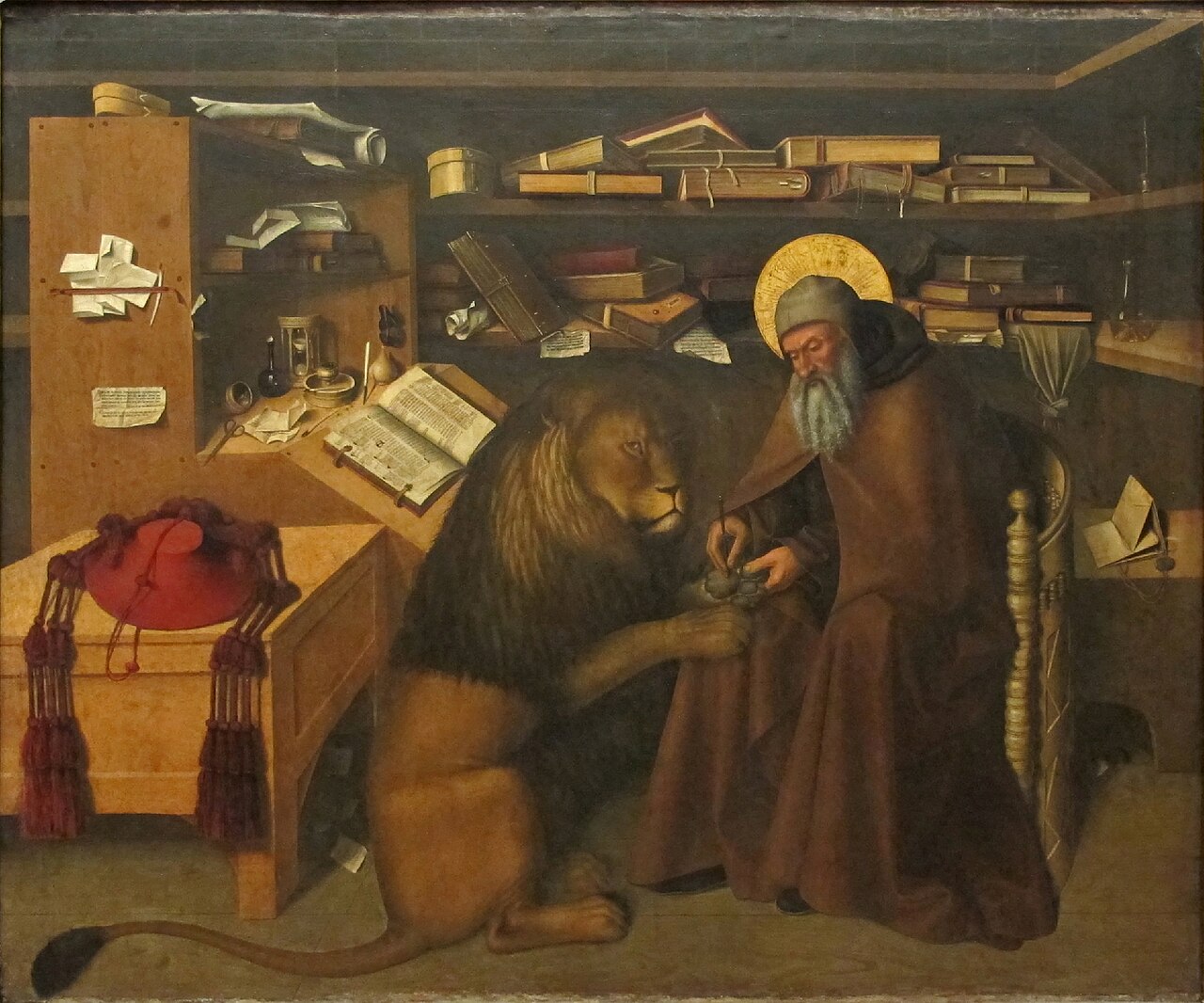 Saint Jerome in His Study by Niccolò Antonio Colantonio
