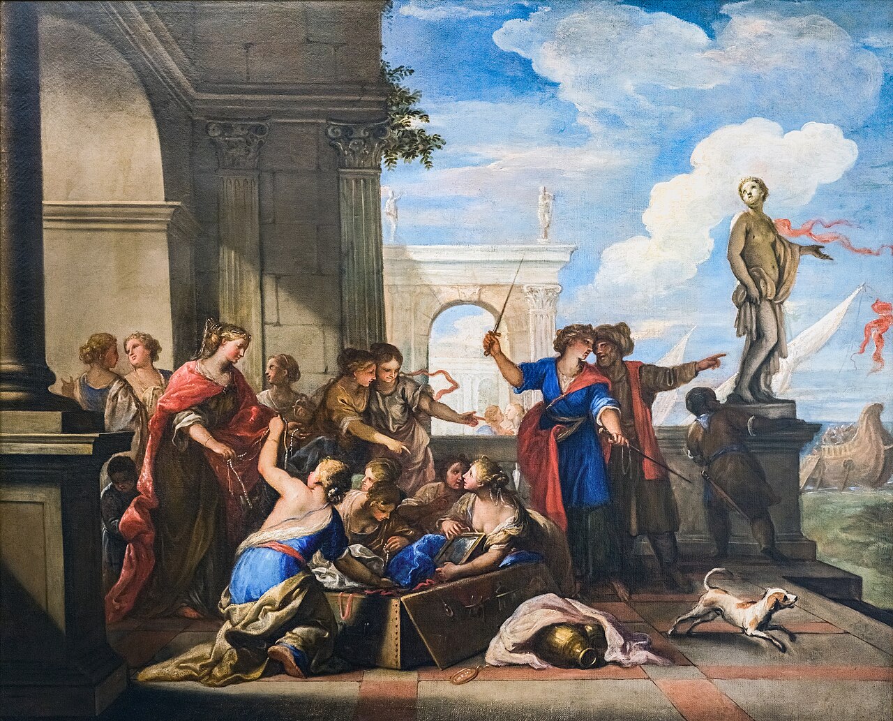 Achilles and the daughters of Lycomedes by Niccolò Bambini