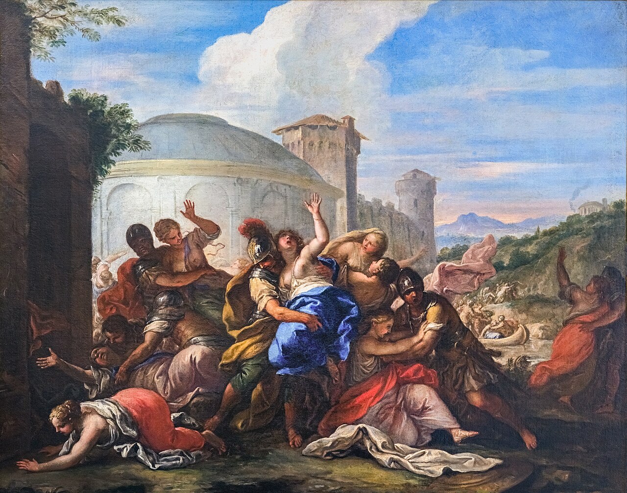 Rape of the Sabine Women by Niccolò Bambini