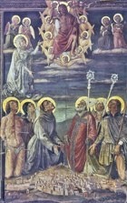 Processional banner of plague by Niccolò di Liberatore