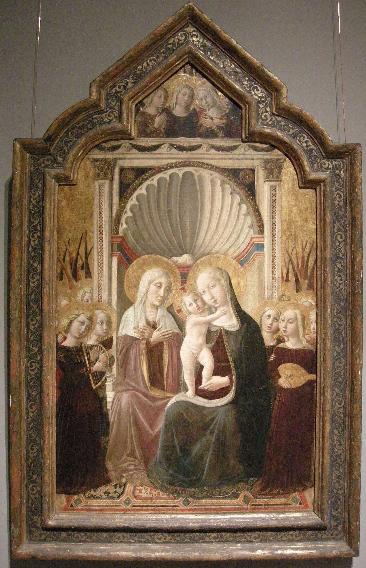 Saint Anne and the Virgin and Child Enthroned with Angels by Niccolò di Liberatore