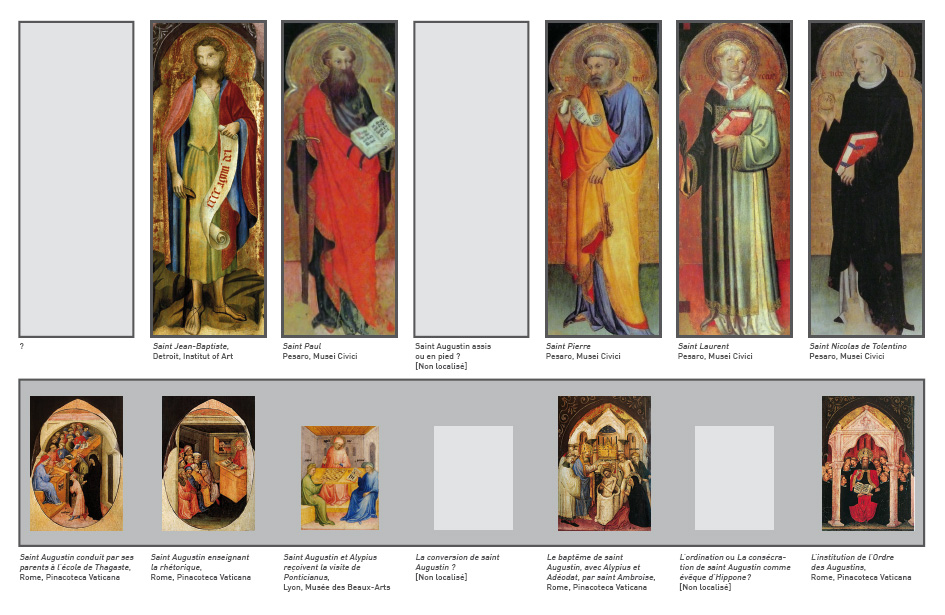 Polyptych of Saint Augustin of Pesaro by Niccolò di Pietro