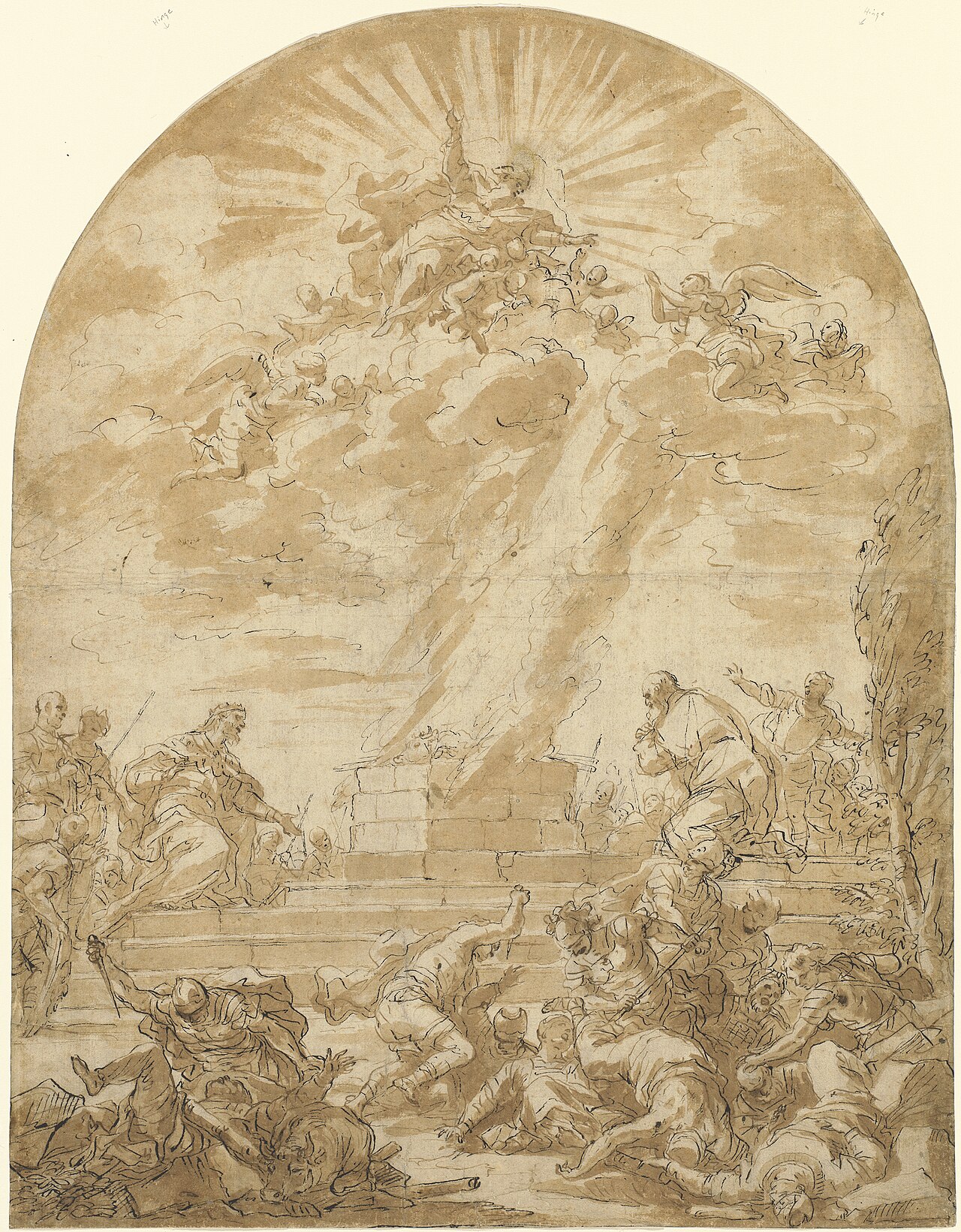 The Sacrifice of Elijah before King Ahab by Nicola Malinconico