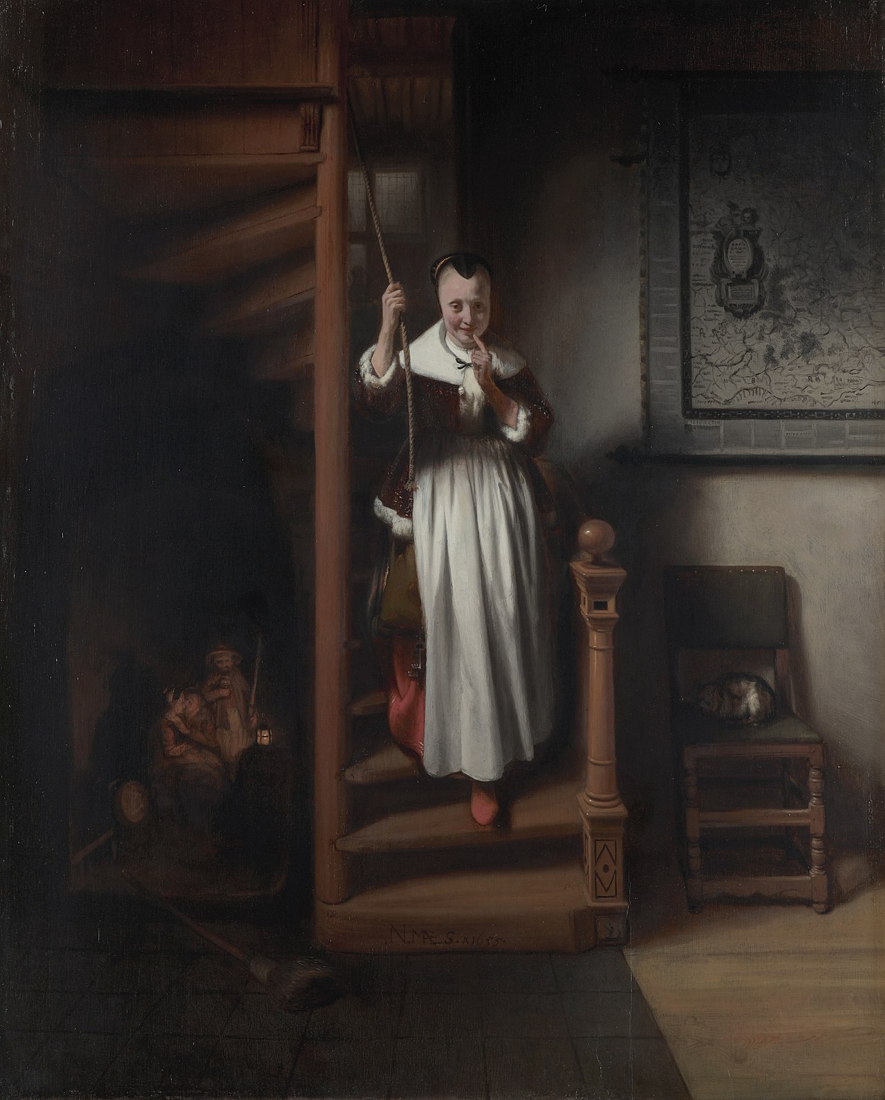 The Listening Housewife by Nicolaes Maes
