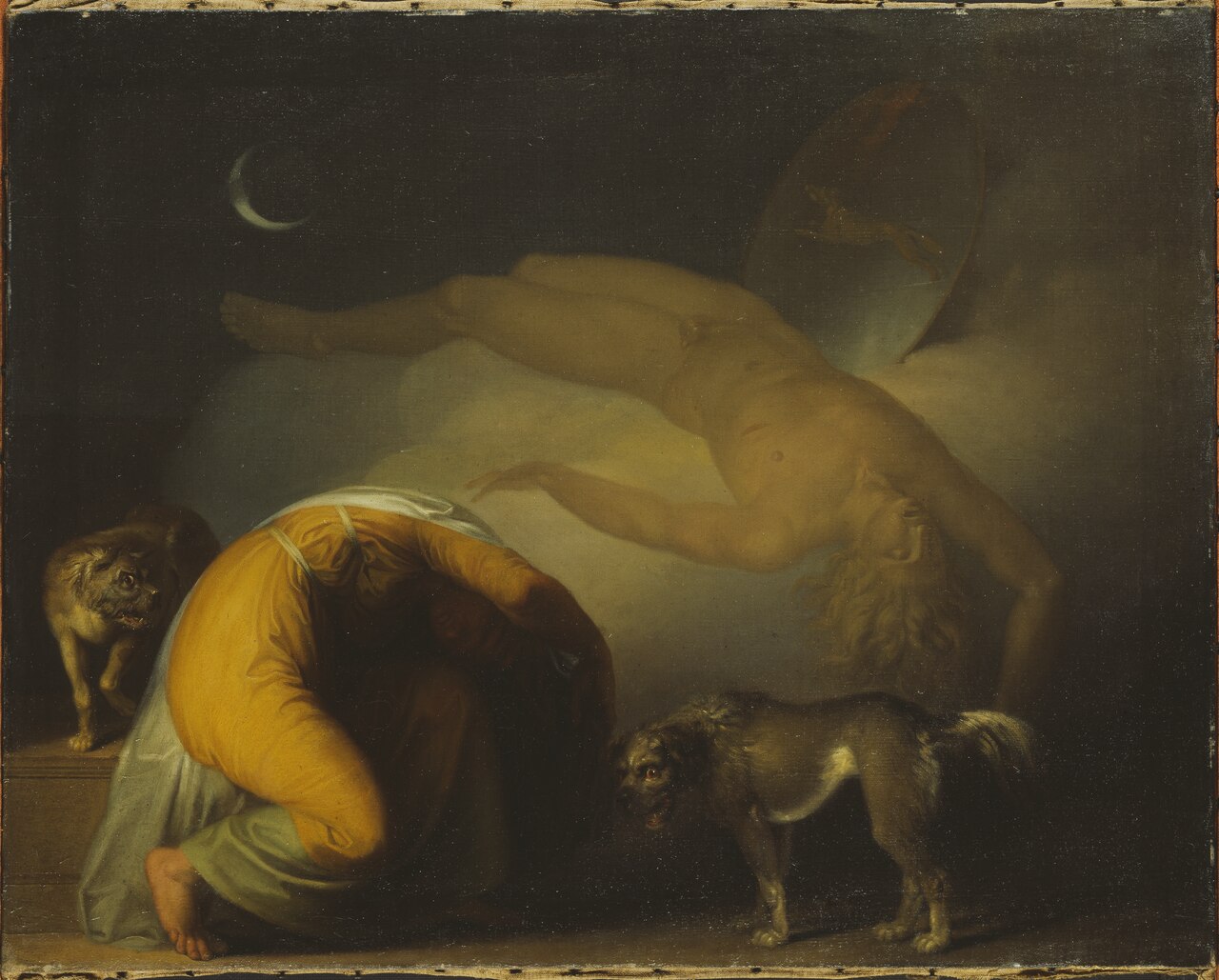 Culmin's Ghost Appears to his Mother by Nicolai Abildgaard