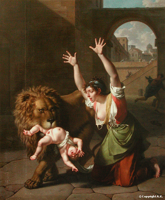 Le Lion de Florence by Nicolas-André Monsiau