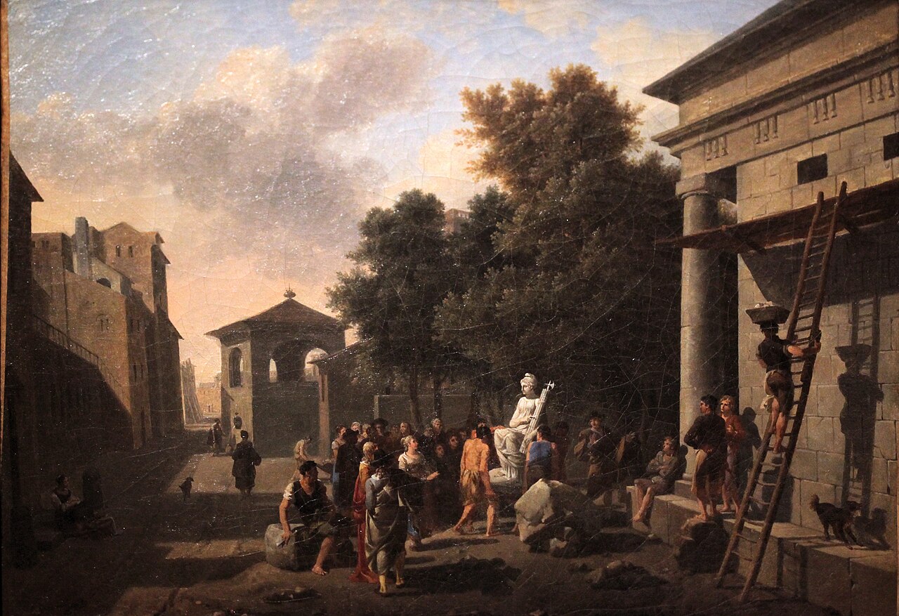 Installation d'une statue de la République by Nicolas-Antoine Taunay by Nicolas-Antoine Taunay