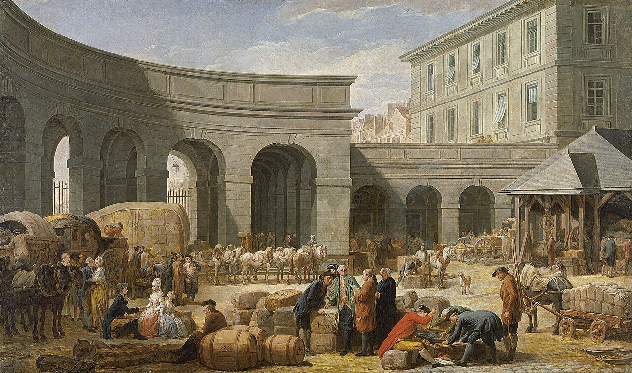 In the Courtyard of the Customs-House by Nicolas Bernard Lépicié