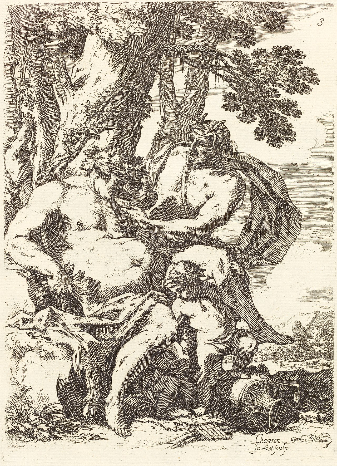 The Elderly Silenus by Nicolas Chaperon