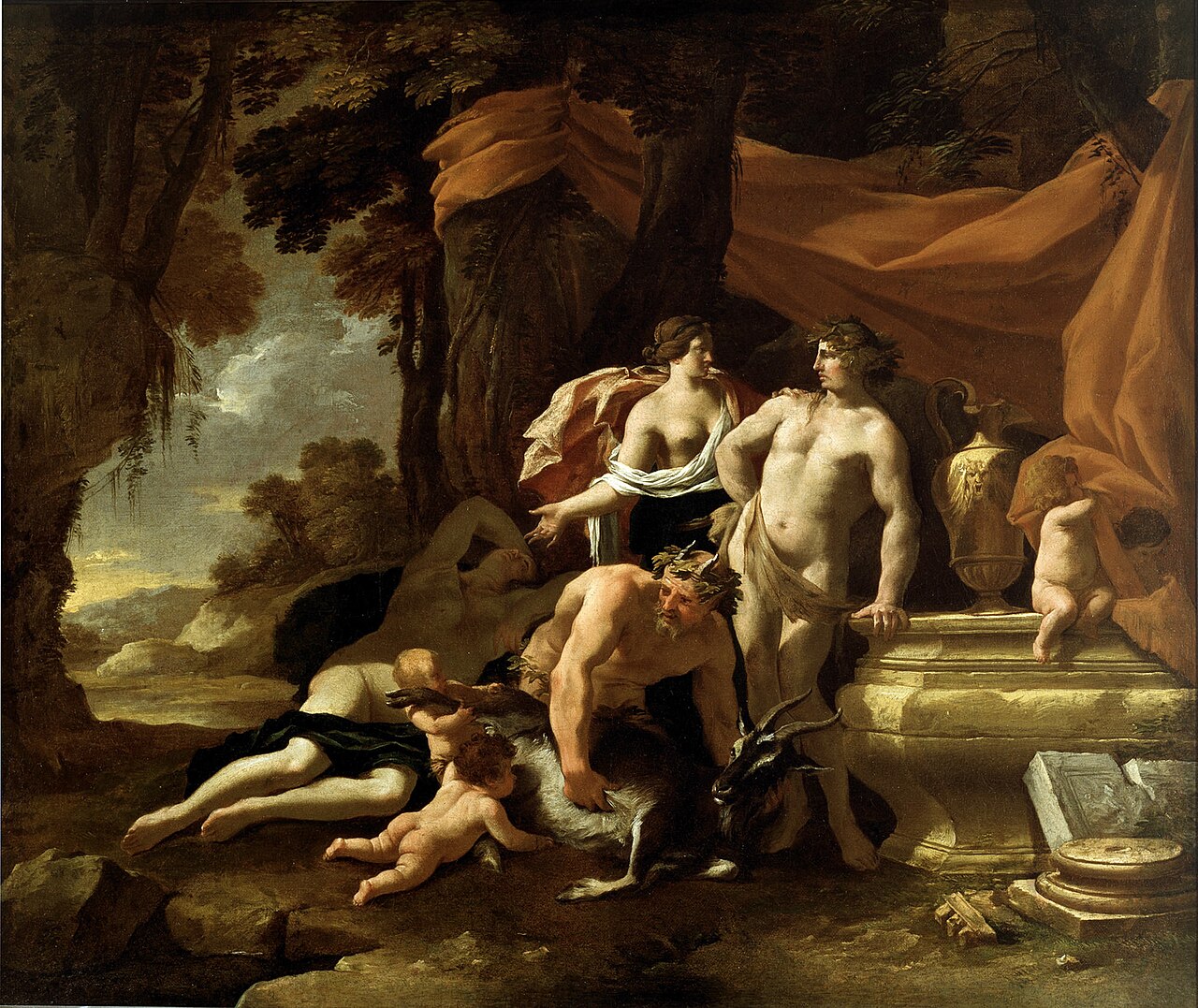 The Union of Venus and Bacchus by Nicolas Chaperon
