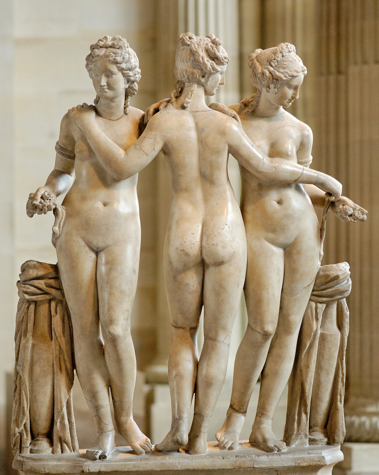 The Three Graces by Nicolas Cordier