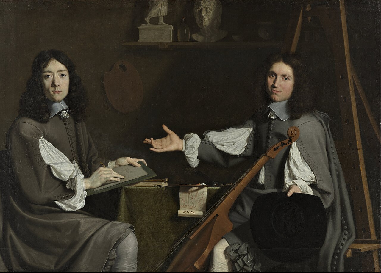 Double Portrait of both Artists by Nicolas de Plattemontagne