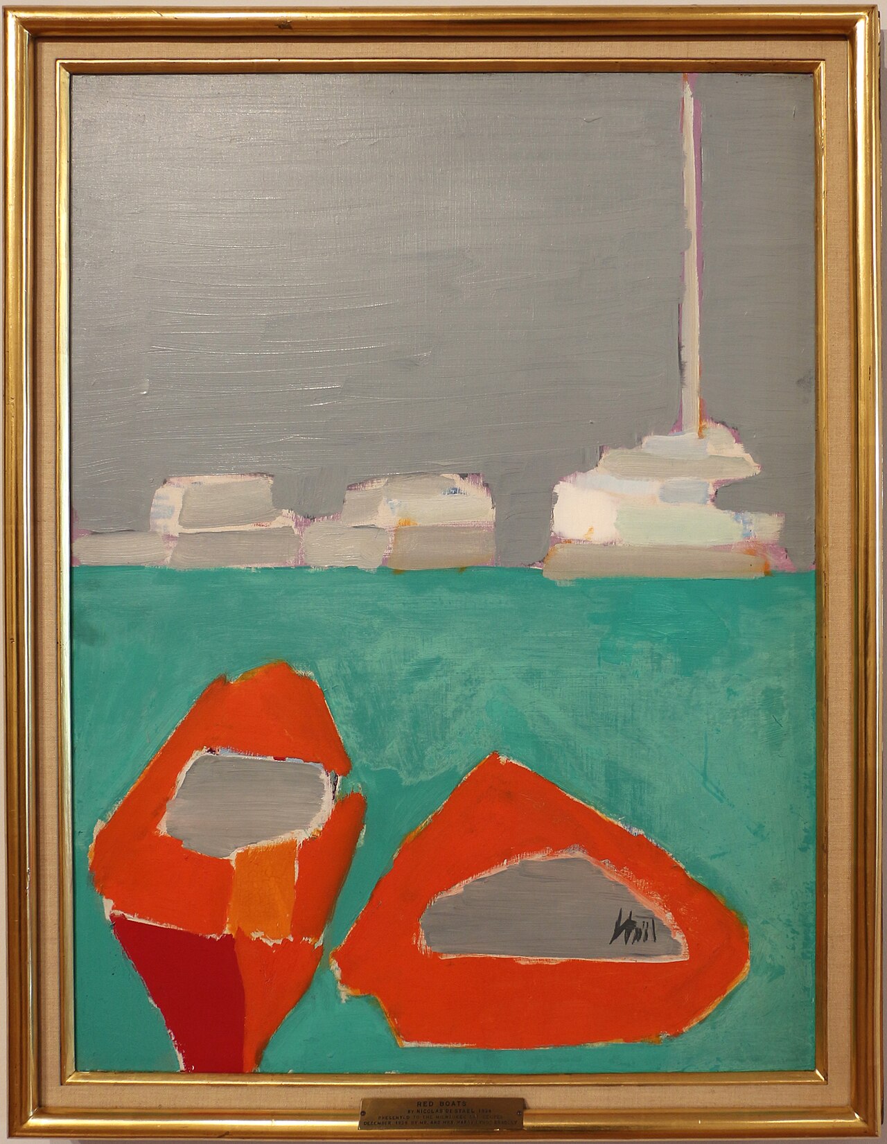 Red Boats by Nicolas de Staël