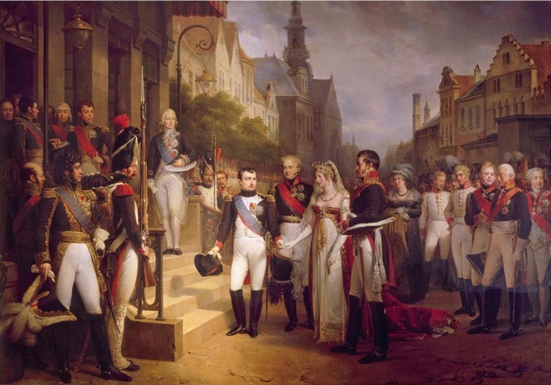 Napoleon Receiving the Queen of Prussia at Tilsit by Nicolas Gosse
