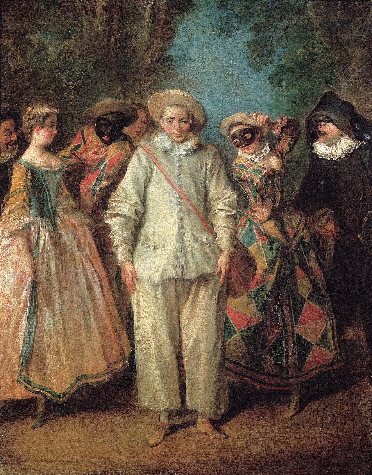 Actors of the Italian comedy by Nicolas Lancret