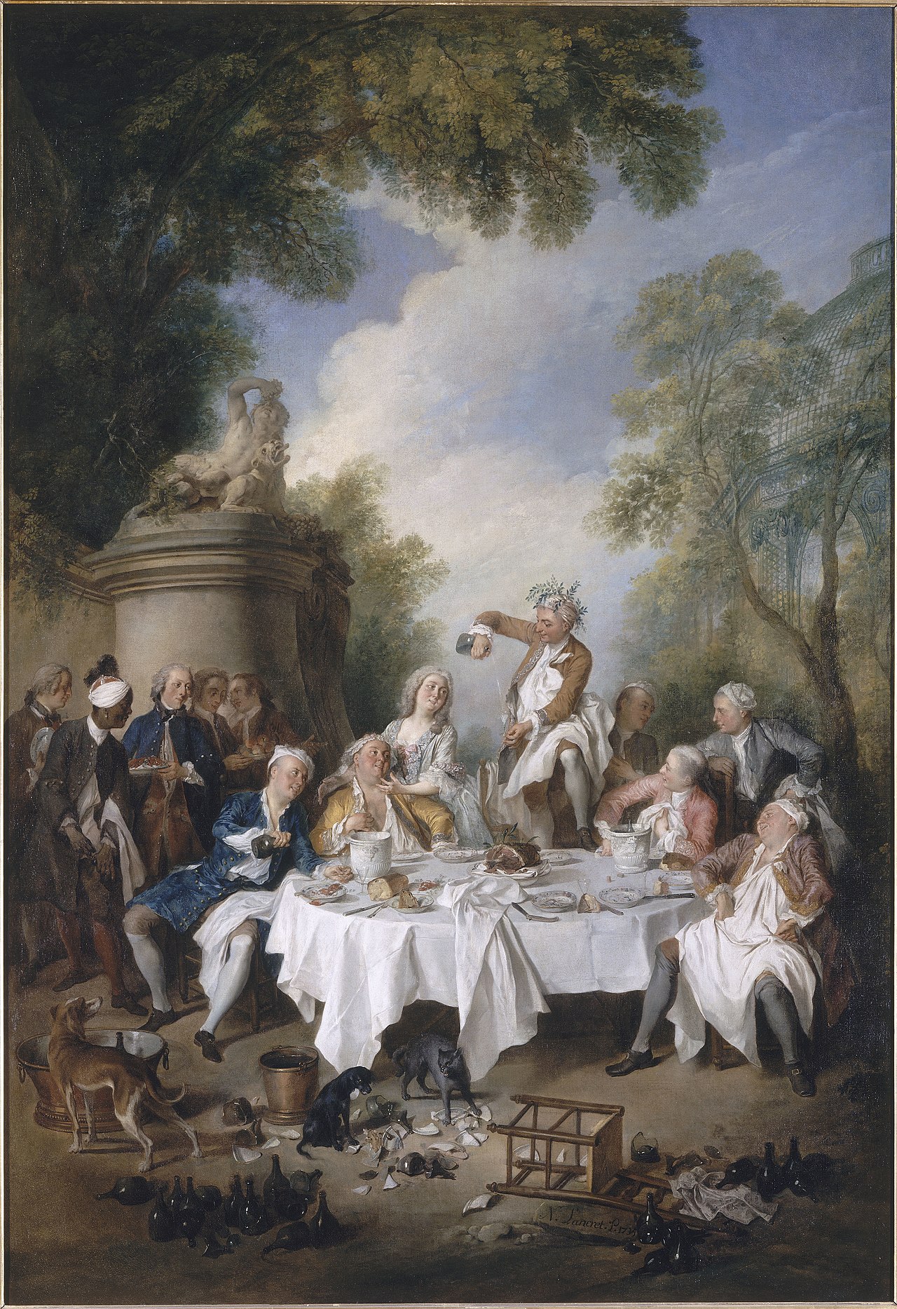 The Ham Dinner by Nicolas Lancret