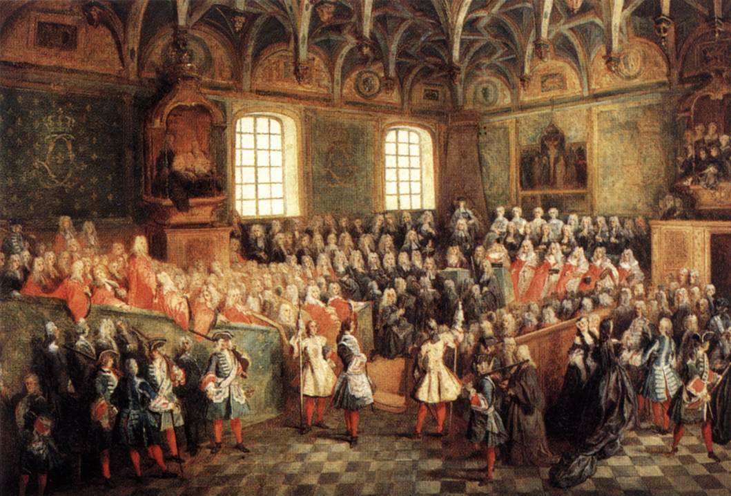 The Seat of Justice in the Parliament of Paris in 1723 by Nicolas Lancret