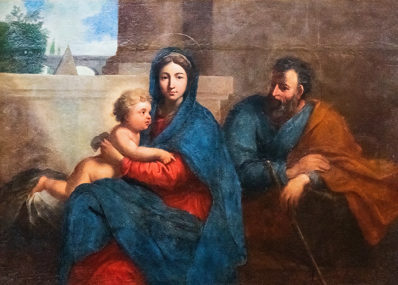 Holy family by Nicolas-Pierre Loir