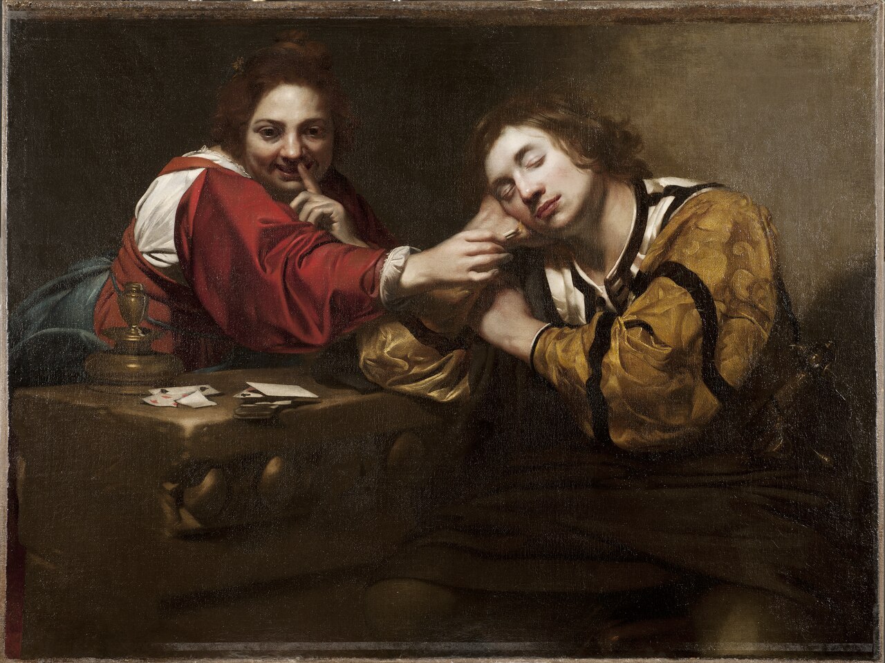 Sleeper Awakened by a Young Woman with Fire by Nicolas Régnier
