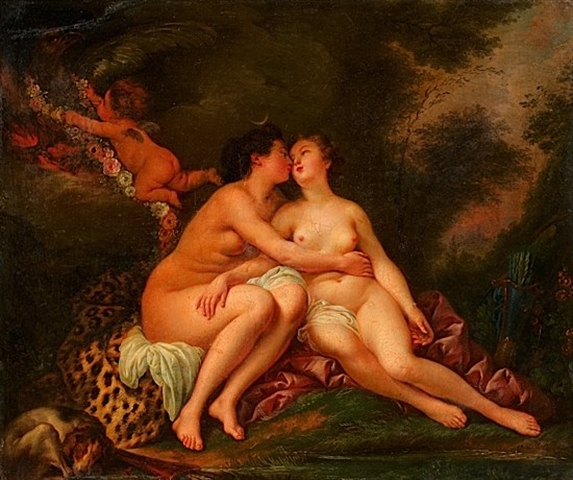 Diane and Callisto by Nicolas-René Jollain