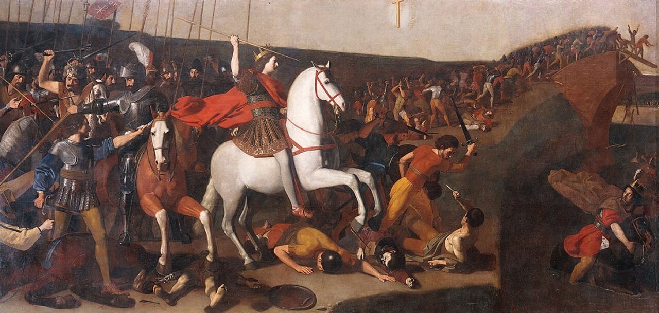 Bataille de Constantin contre Maxence by Nicolas Tournier