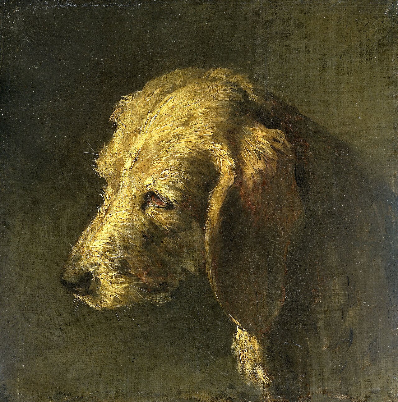 Head of a Dog by Nicolas Toussaint Charlet