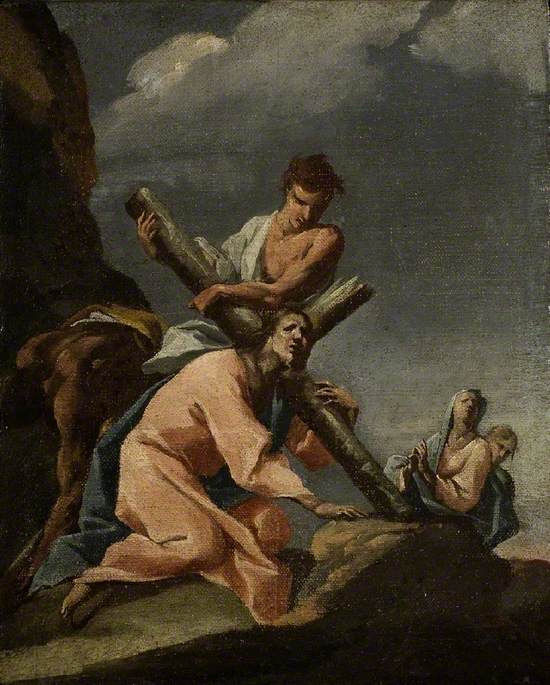 Christ falling under the Cross by Nicolò Grassi