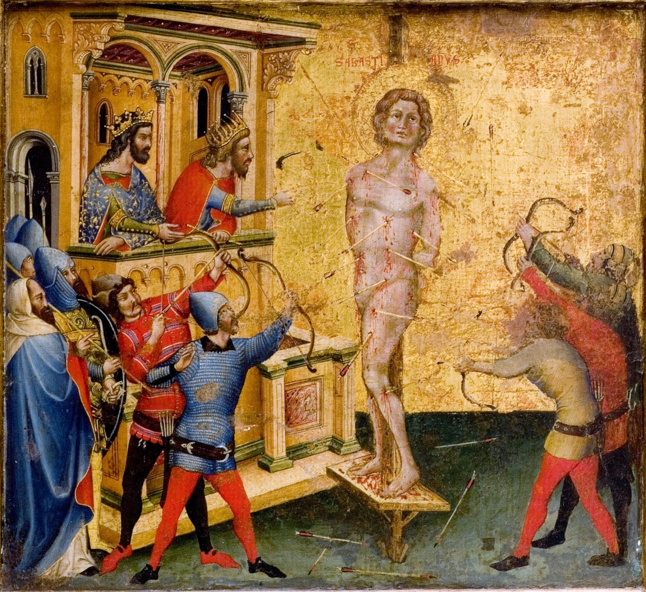 Martyrdom of Saint Sebastian by Nicolò Semitecolo