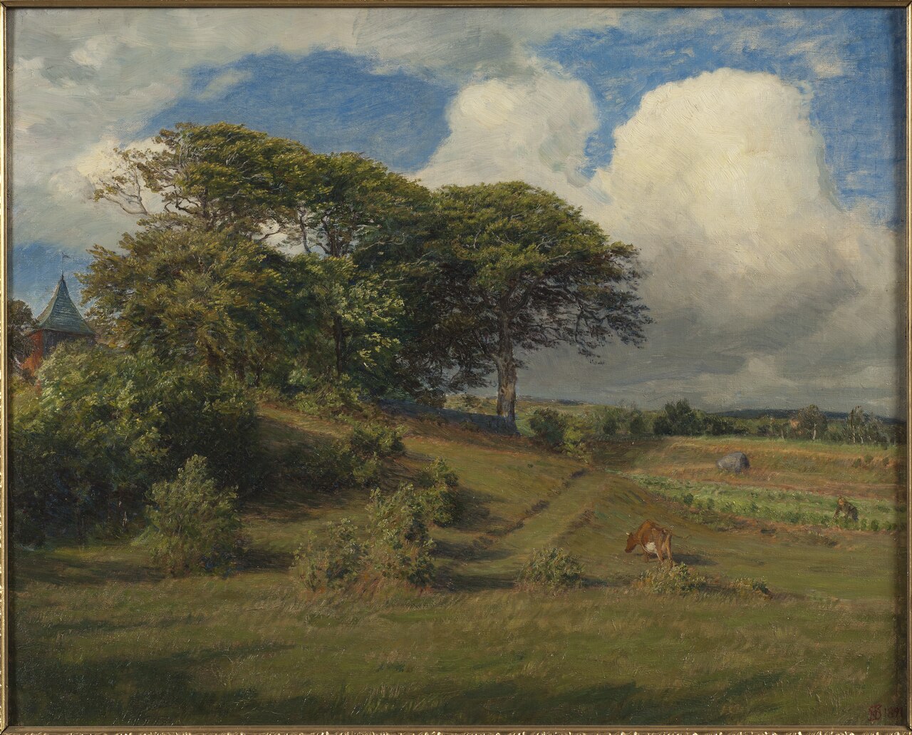Beeches at the Dagsås Church, Halland by Niels Skovgaard
