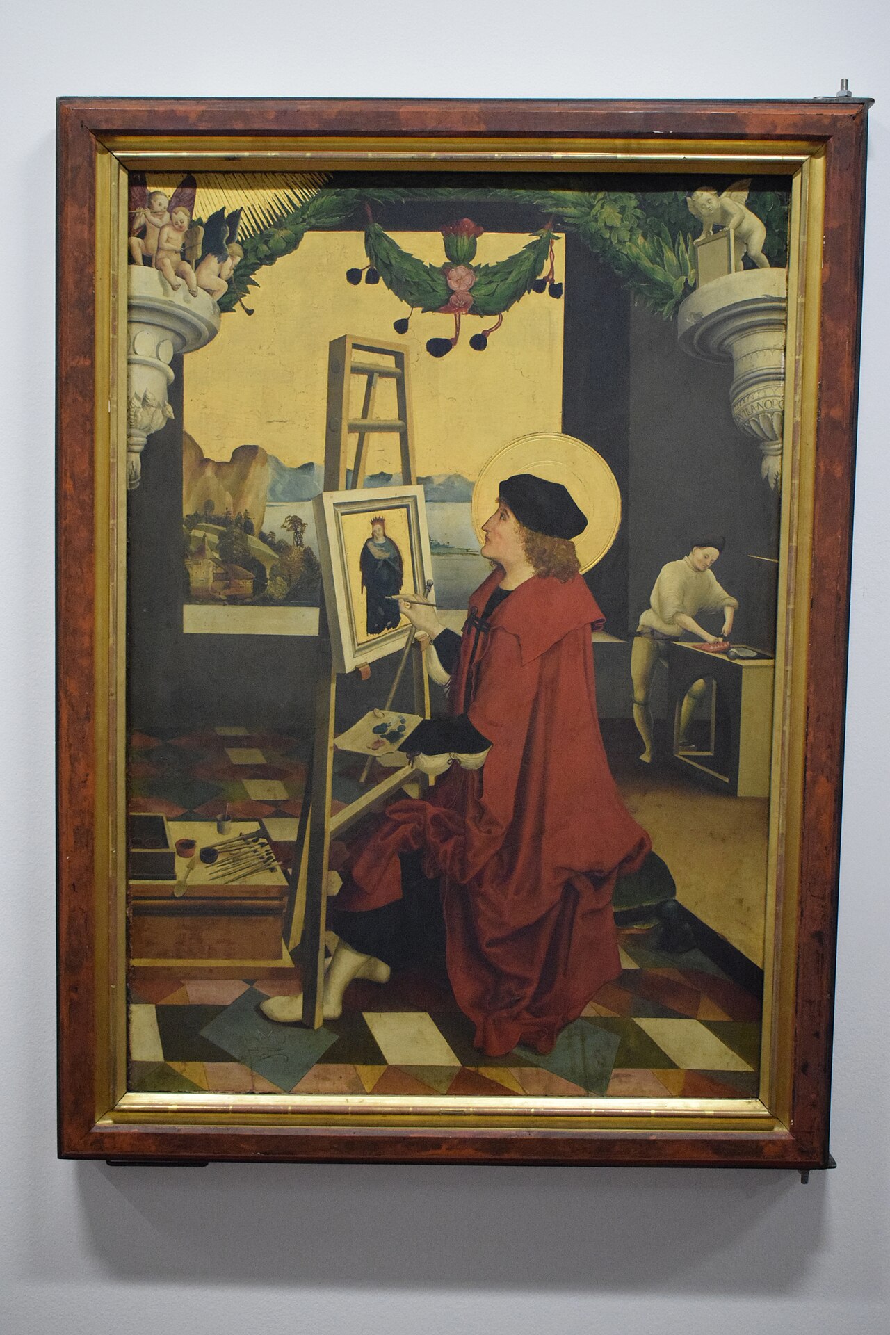 Saint Luke painting the Virgin by Niklaus Manuel