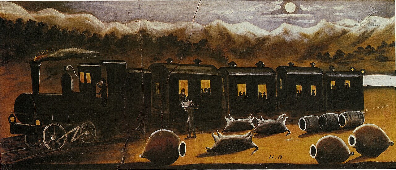 Train in Kakhetia by Niko Pirosmani