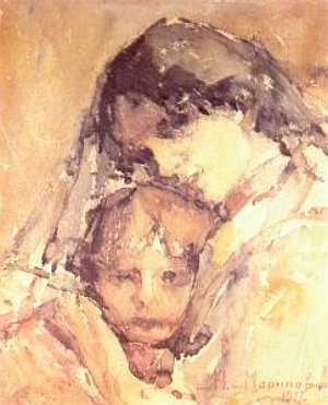 Mother with Child by Nikola Marinov