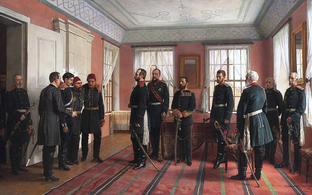 Osman Pasha and Alexander II of Russia by Nikolai Dmitriev-Orenburgsky
