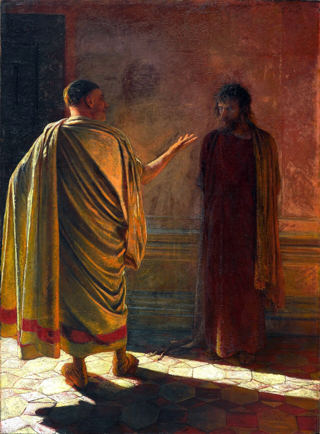 "What is truth?" Christ and Pilate by Nikolai Ge