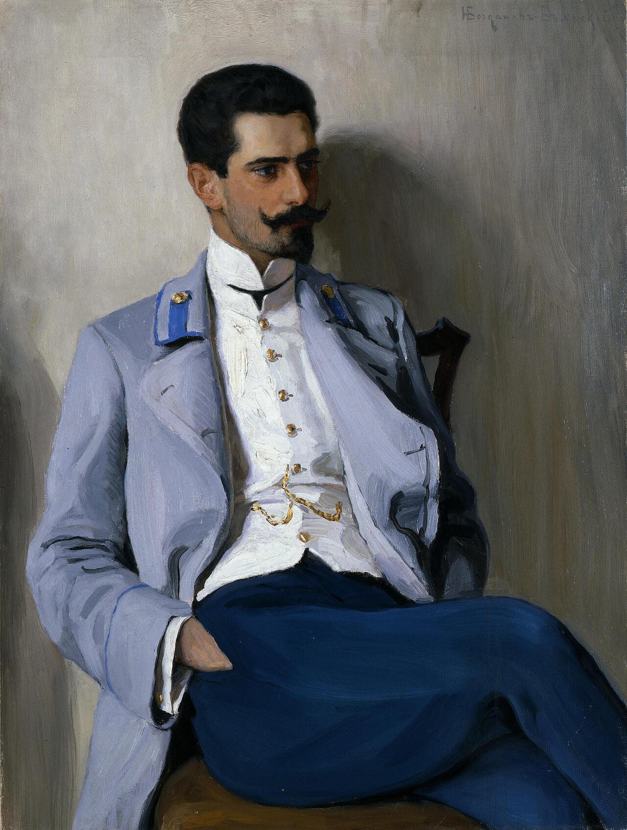 Portrait of K.A.Gorchakov by Nikolay Bogdanov-Belsky