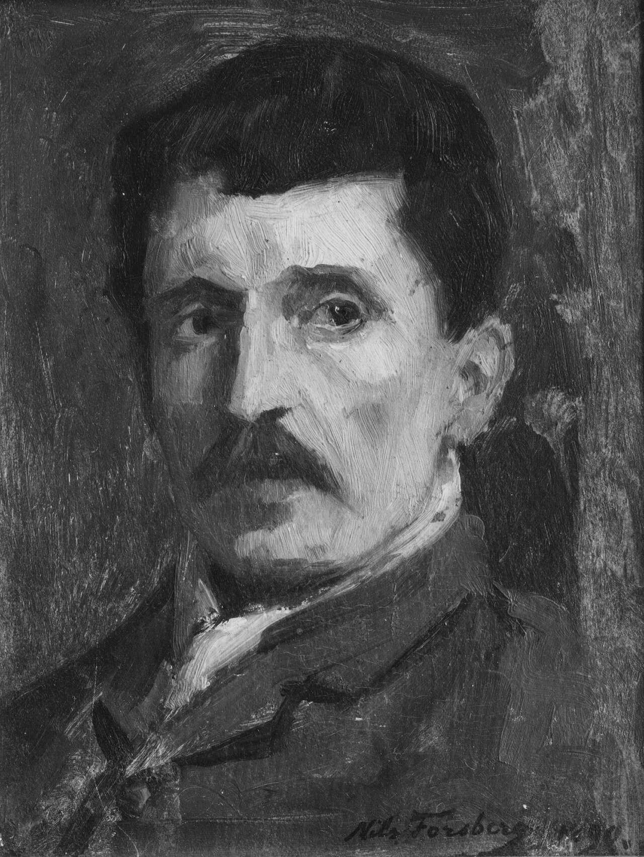 Per Ekström (1844-1935), artist, landscape painter, married to Hanna Petronella Salomonsson by Nils Forsberg