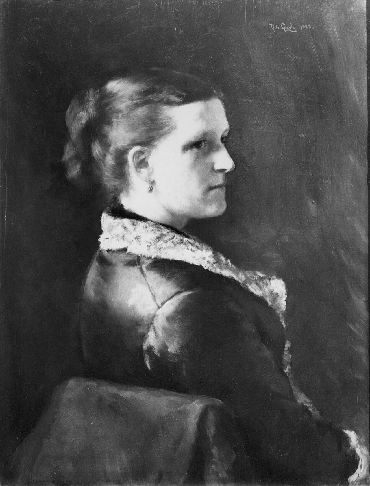 Elise Løvenskiold by Nils Gude