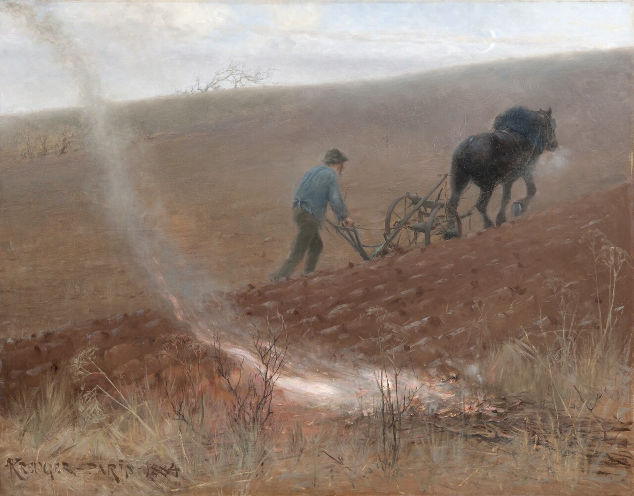 Spring Ploughing by Nils Kreuger