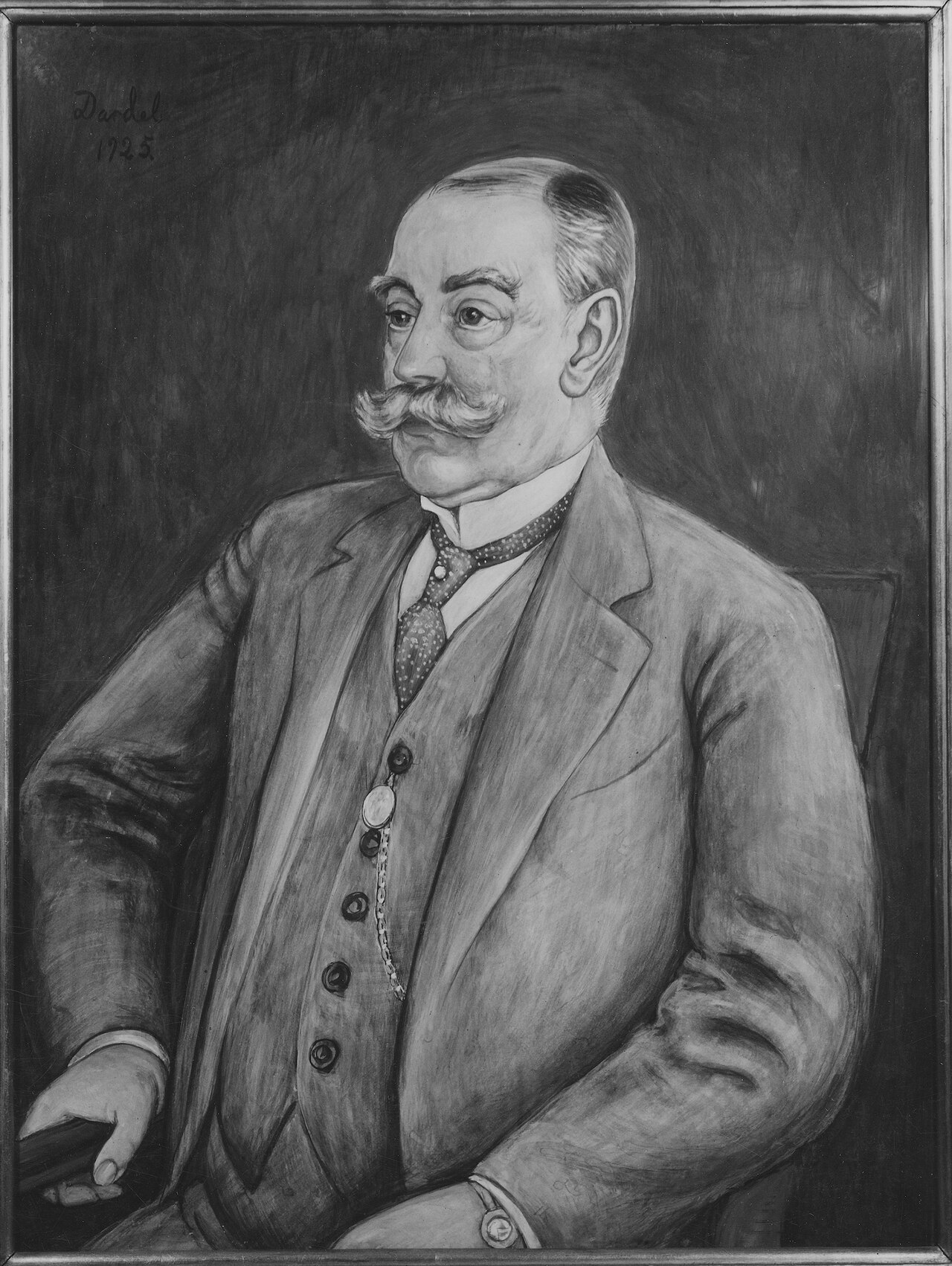 Axel Lagrelius (1863-1944), director at the Academy of Arts, consul general, married to Alma Mathilda Östergren by Nils von Dardel