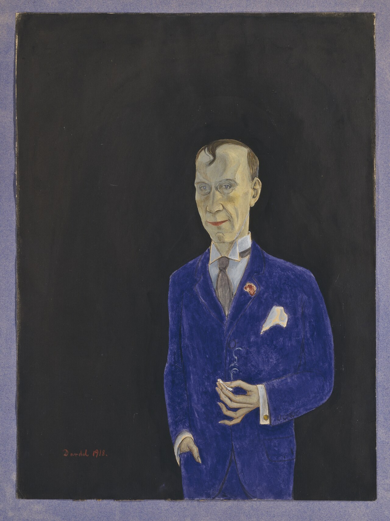 David Sprengel, 1880-1941, skribent, kritiker by Nils von Dardel