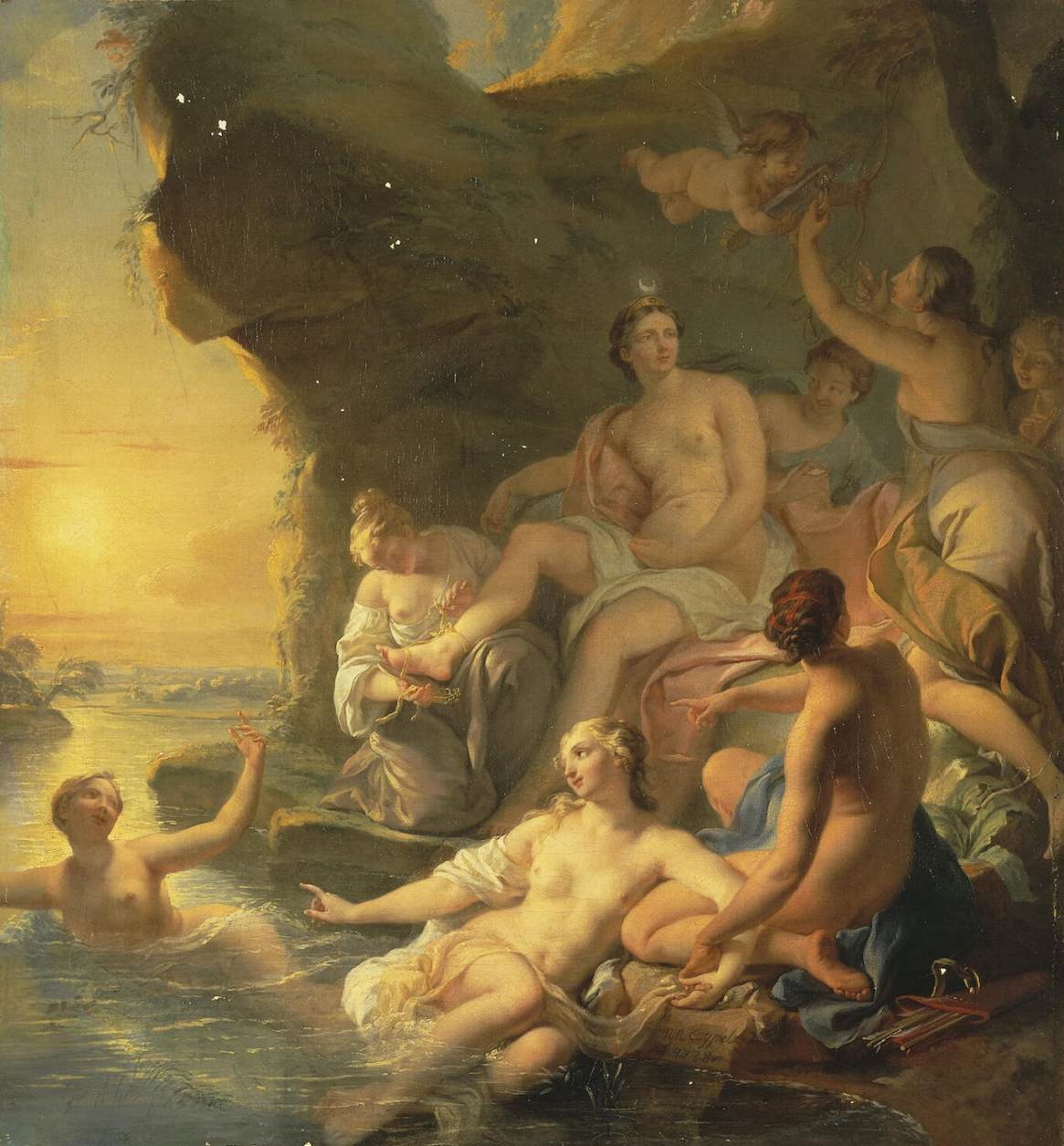 Diana's Bathing by Nöel-Nicolas Coypel
