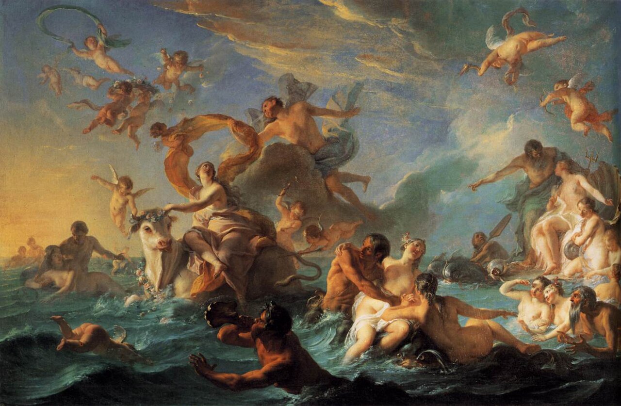 The Rape of Europa by Nöel-Nicolas Coypel