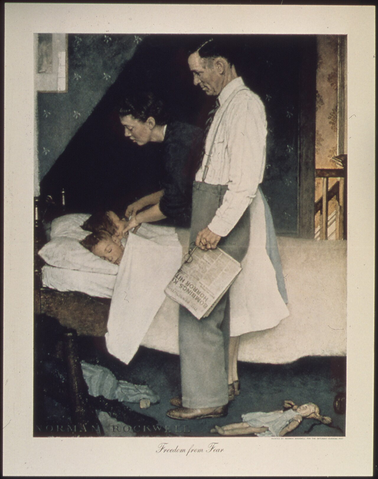 Freedom from Fear by Norman Rockwell
